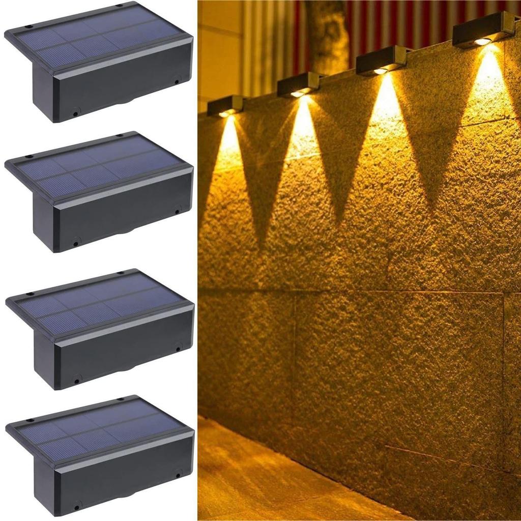 Solar Garden Spotlights: Outdoor Waterproof Decorative Lights, Automatically Illuminate at Dusk for Wall, Balcony, or Atmosphere Design.