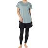 Amphibious Fitness Wear Set Short Sleeve and Leggings UV Size 3L 3-Piece (312061N) - T-Shirt, Shorts, - 95%+ Protection, Quick-Drying, Women's,