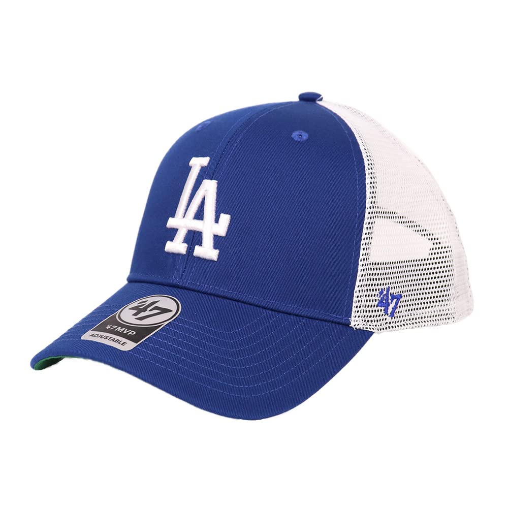 Brand 47 Cap Major League Mesh Branson MVP Unisex Hat MLB 47 Logo Dodgers Royal x White Free Size 47 Men s Women s
