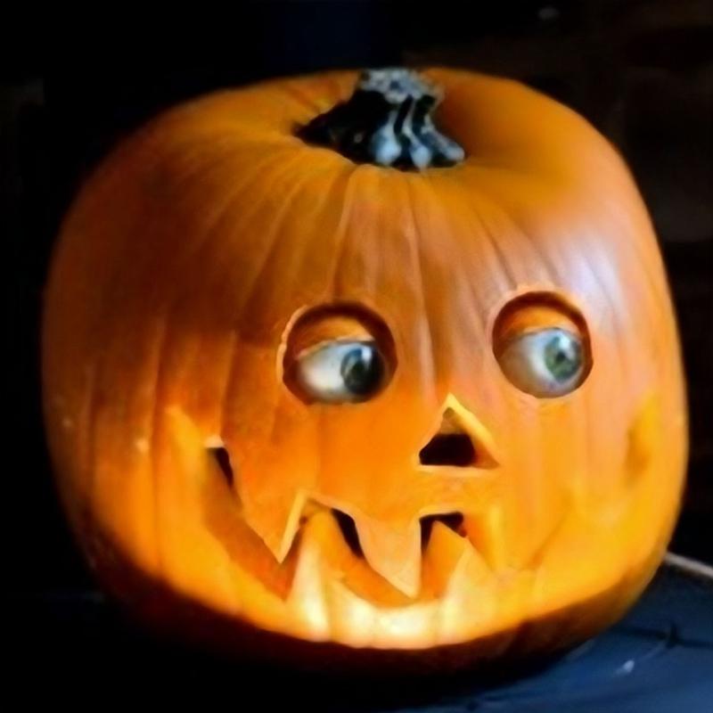 Scary Halloween Pumpkin With Moving Eyes, Pumpkin Decorations,Halloween Artificial Pumpkins Decoration A Durable Easy To Use
