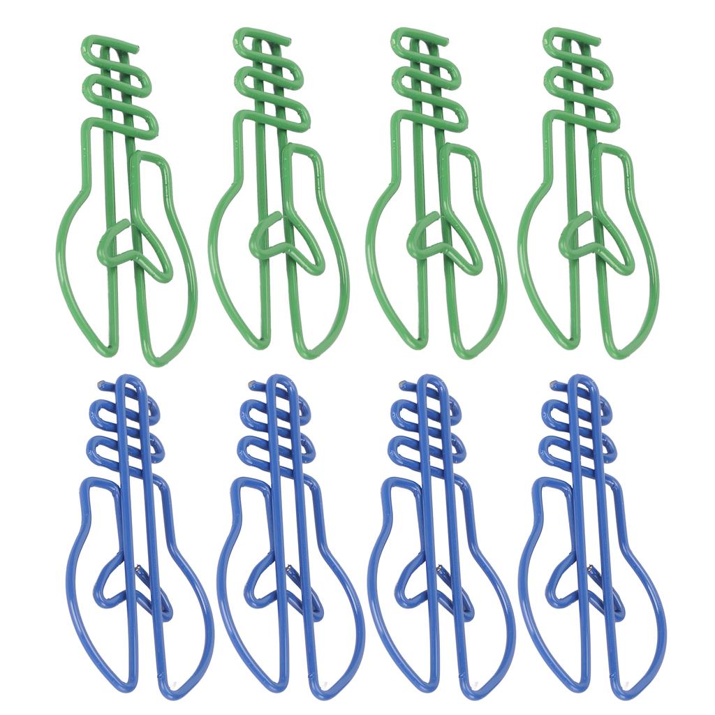 100Pcs Paper Clips Small Cute Light Bulb Special Shaped Metal Office Supplies for Notes