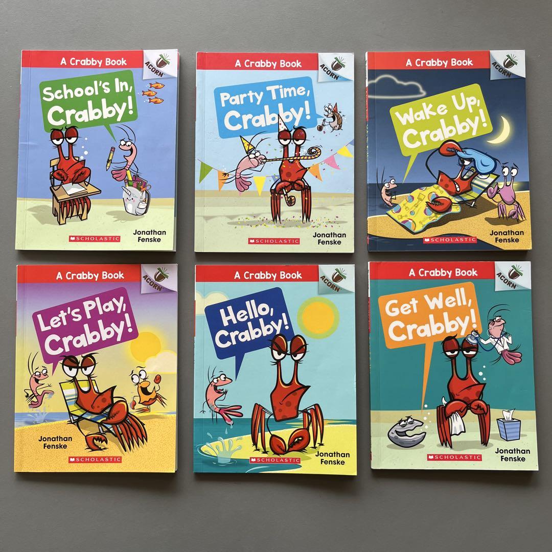 

[USED] A Crabby Book, set of 6 English picture books