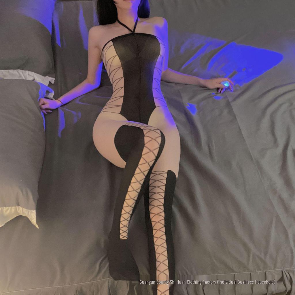 Sheer Temptation Lingerie Set: Tearable Bodysuit & Stockings