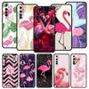 Lovely Pink Flamingos Leaf Phone Case For Realme 12 11 10 9 8 5G 7 6 GT5 GT3 GT2 Pro C21 C11 C25 C35 GT Neo 2 3 3T 5 Soft Cover