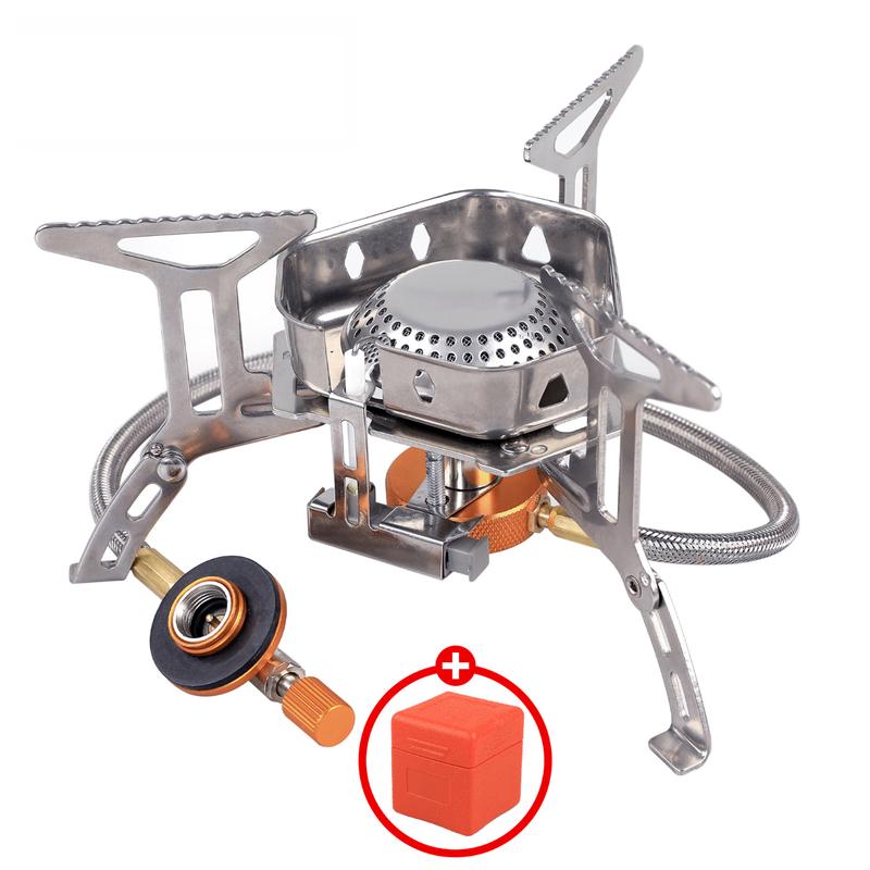 Hooloo Outdoor Windproof Portable Split-Type Camping Gas Stove