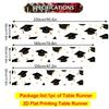 Table Flag Graduation Hat and Golden Star Holiday Party Tablecloth Desktop Decoration TableFlag Dining Room Decor