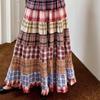 Women's Summer Sweet Fresh Plaid-Paneled A-Line Skirt - Vintage Gentle High-Waist Midi Skirt with Design-Forward Flair