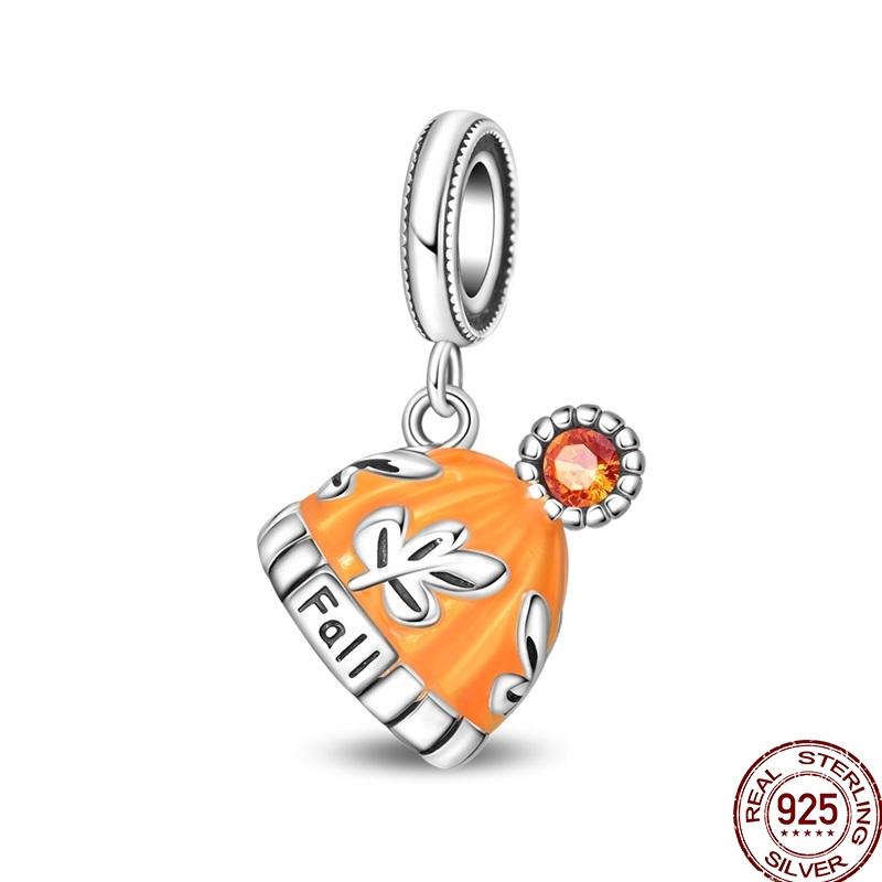 Original Copper Halloween Charms Pumpkin Doctor Skeleton Bead Pendant Fit 3Mm Bracelet Diy Jewelry Gift For Women
