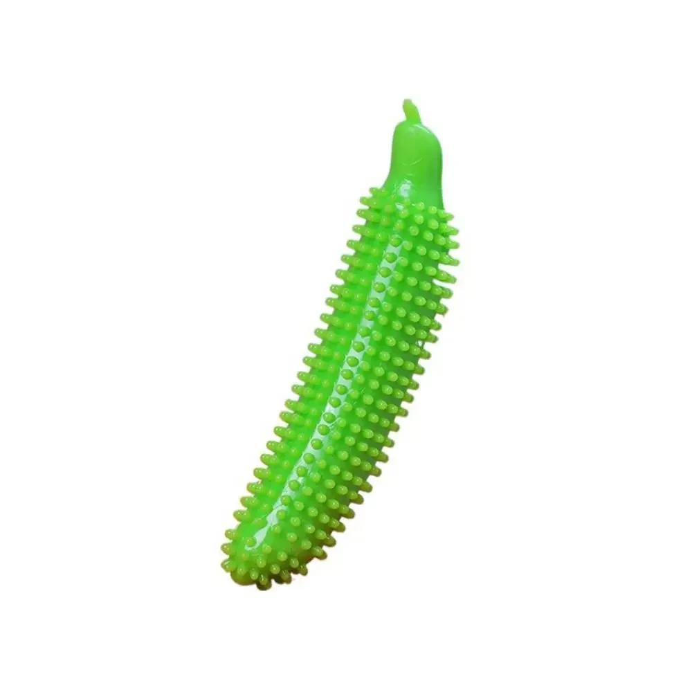 Bâtonnet à râper les dents pour chien Forme concombre Résistant à la morsure TPE Jouet à mâcher pour chien Résistant à l'usure Bâtonnet molaire pour animal de compagnie Nettoyage des dents