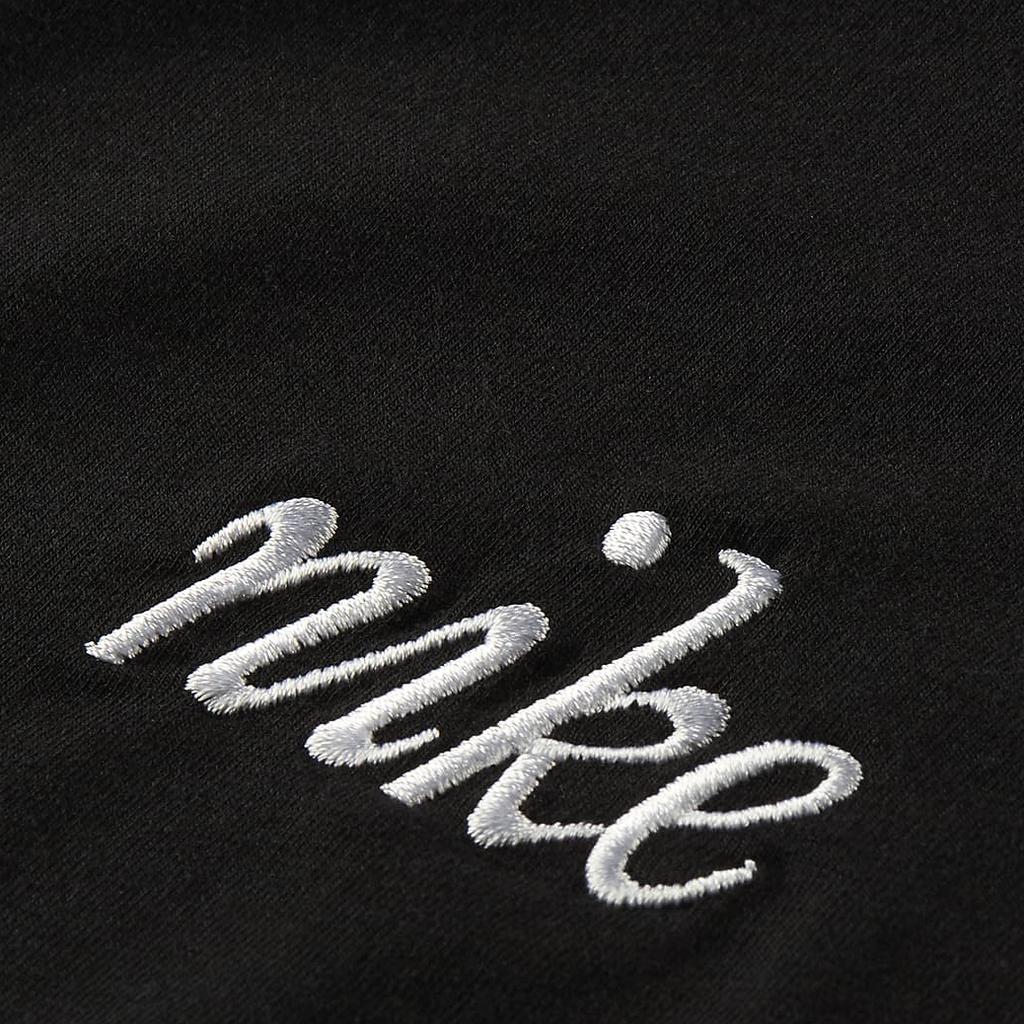 Nike Womens Slim Cropped Tee With Color Block Neck Design Comfortable Round Neck Short Sleeve T-Shirt Women Tops Black HF8820-010