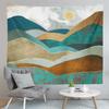 Karda Sunrise Mountain Print Pattern Tapestry Home Living Room Bedroom Wall Decor Backdrop Cloth Tapestry