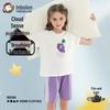 Yingbolun Girls' Pure Cotton Short Sleeve Pajama Set