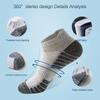 Men's Breathable Cotton Sports Socks - Sweat-Absorbent Mesh for Running, Basketball, and Badminton.