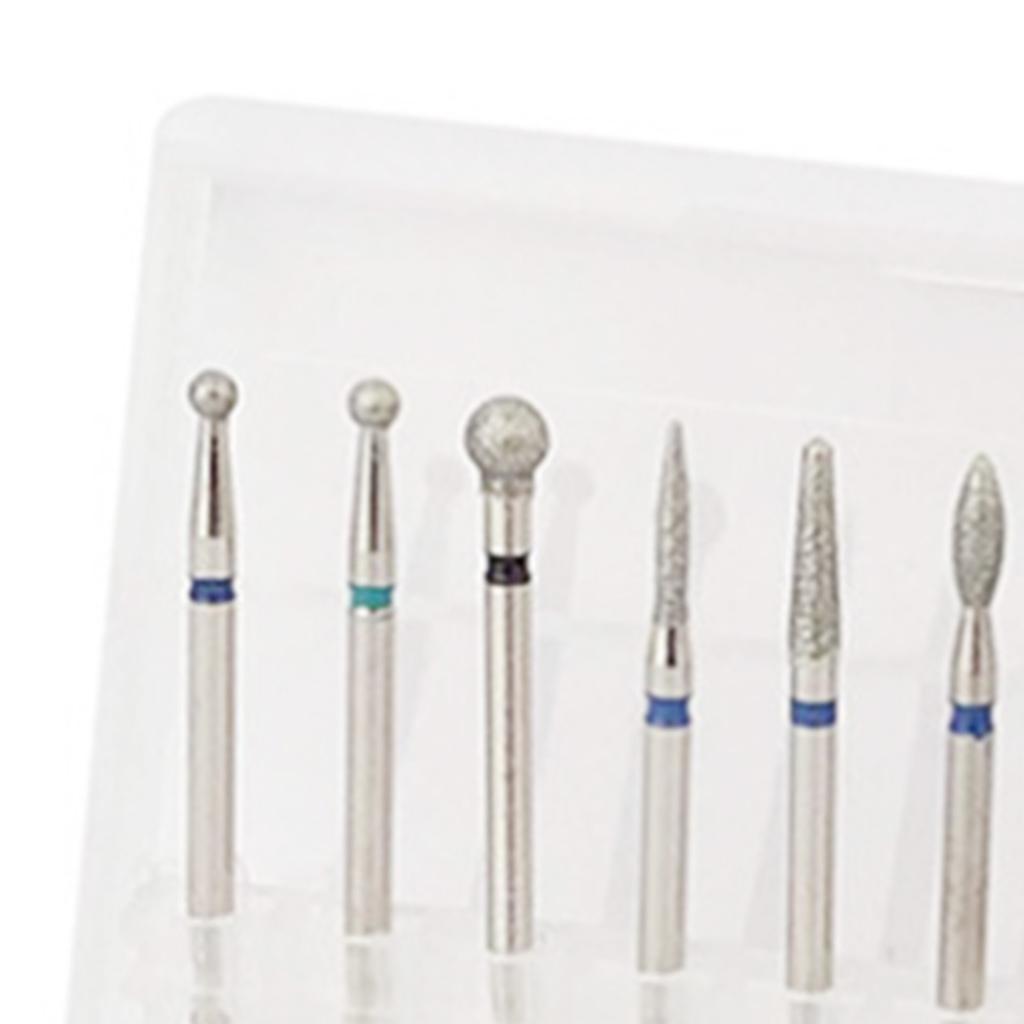 10 szt. Zestaw frezów do paznokci Przenośny Domowy Salon Frezy Emery do Usuwania Skórek dla Początkującego Artysty Paznokci Zh3