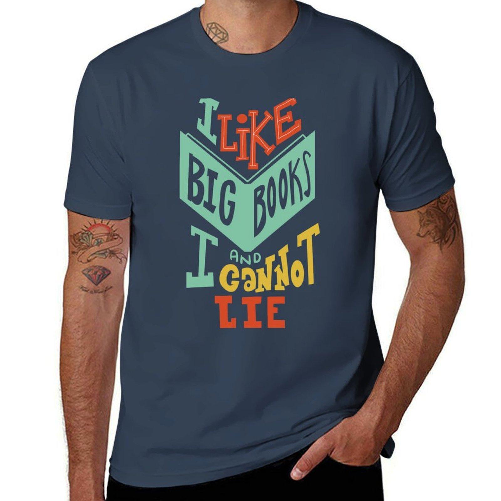 I Like Big Books And I Cannot Lie TShirt NonShrink Basic Cotton TShirt S