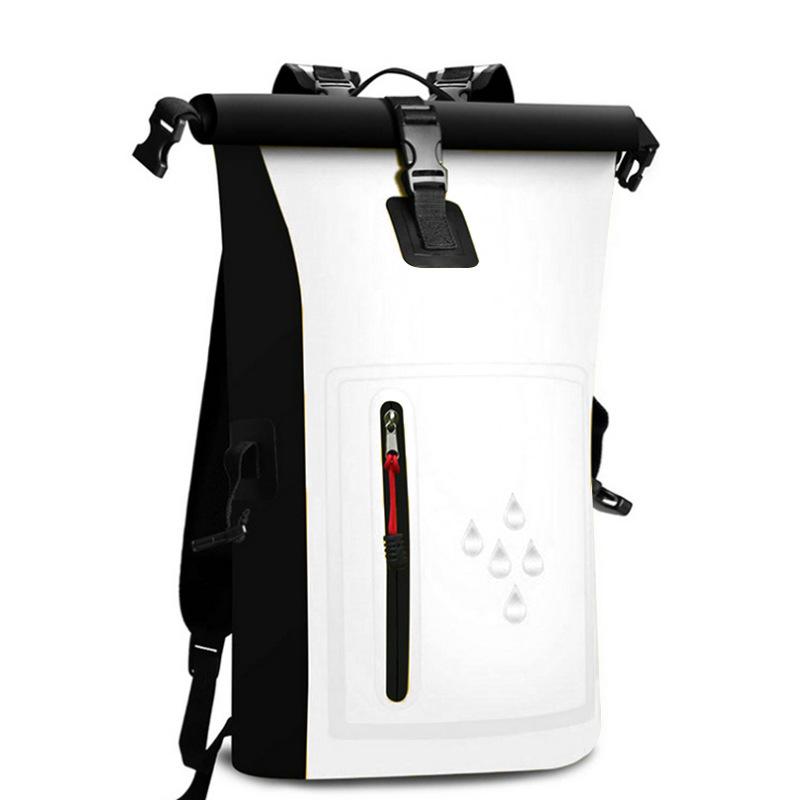 Generic Pvc Waterproof Roll Top Backpack Large Capacity Multifunctional Outdoor Bag For Rafting Swimming Boating Camping