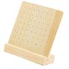 28/66 Pairs Hole Wood Jewelry Holder for Earrings Multi Tiers Ear Stud Organizer Stylish Jewelry Presentation Shelf