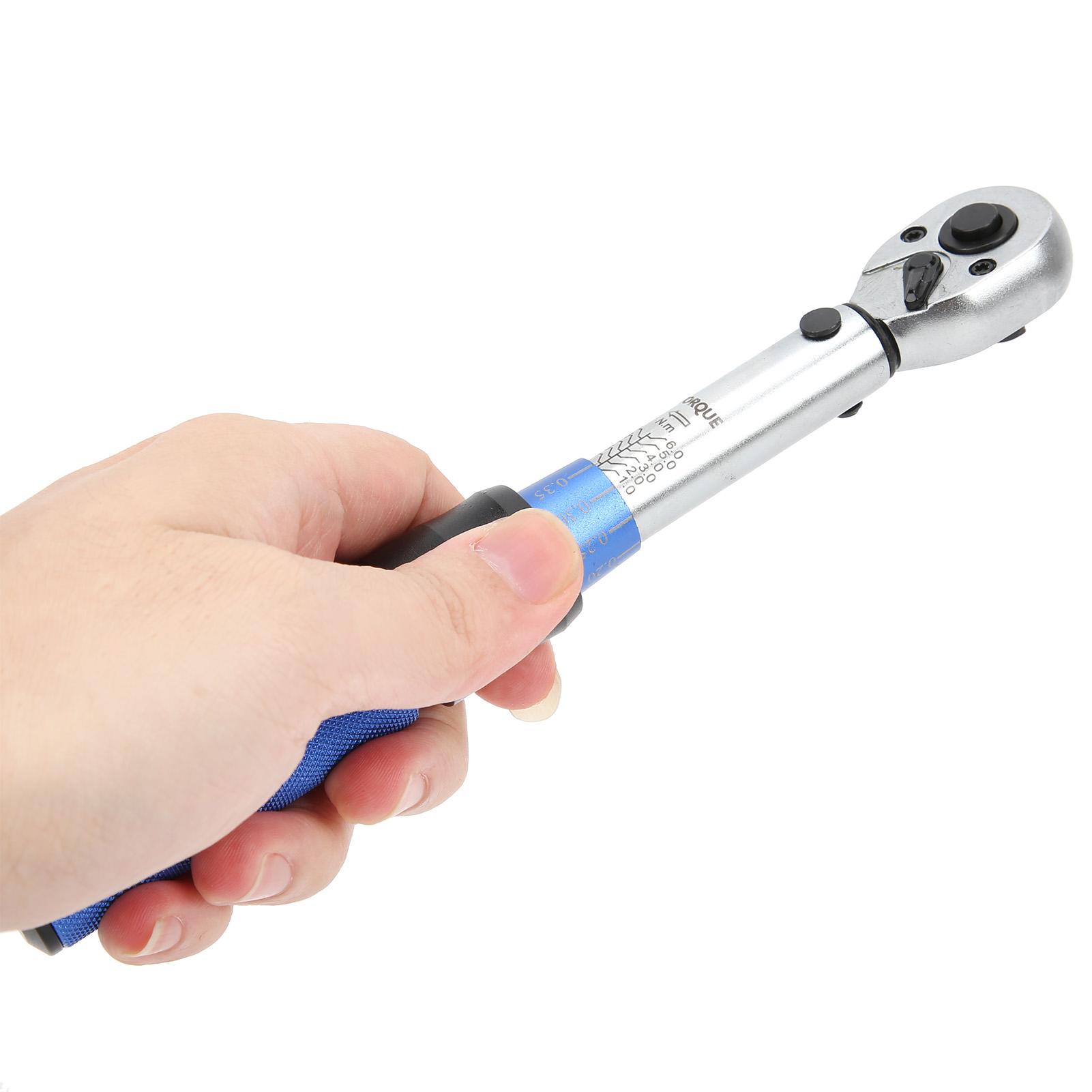 

Torsion Wrench Preset Adjustable Alloy Steel Drive Spanner Industrial Repair Tool 1‑6N.m