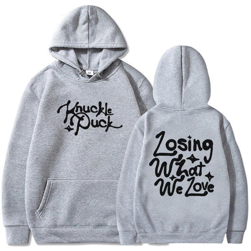 

Losing What We Love Letter Graphic Hoodies Knuckle Puck Rock Band Sweatshirts Fashion Casual Men Women Pullovers Hooded Clothing 3XL