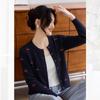 Shexi Women's Pure Cashmere Cherry Jacquard Cardigan