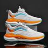Mens Breathable Running Shoes Lightweight Cushioned Sneakers With Rotating Buckle