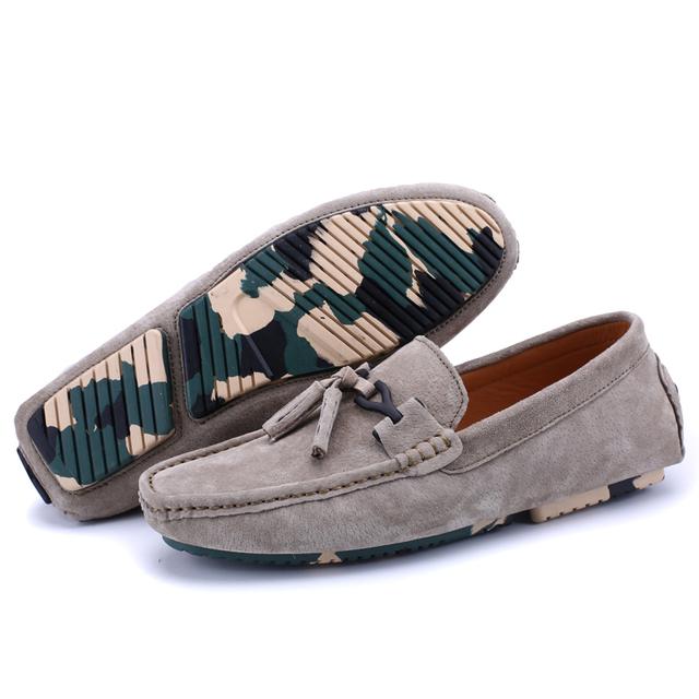Fashion Men Shoes Sude Leather Casual Summer Shoes Classic Men Loafers Elegantes Slip On Men 'S Flats Moccasins Men Driving Shoes