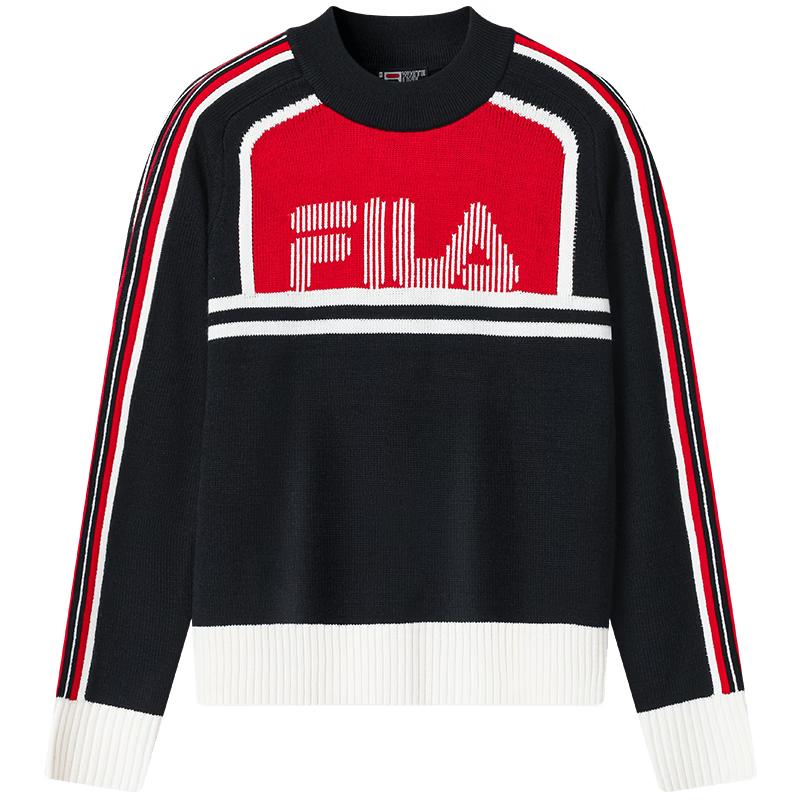 

Fila Женский вязаный джемпер с цветовыми блоками, облегающего кроя XS