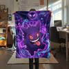 Gengar Flannel Blanket, High quality Comfortable for All Seasons, Home Decor, Warmth and Comfort