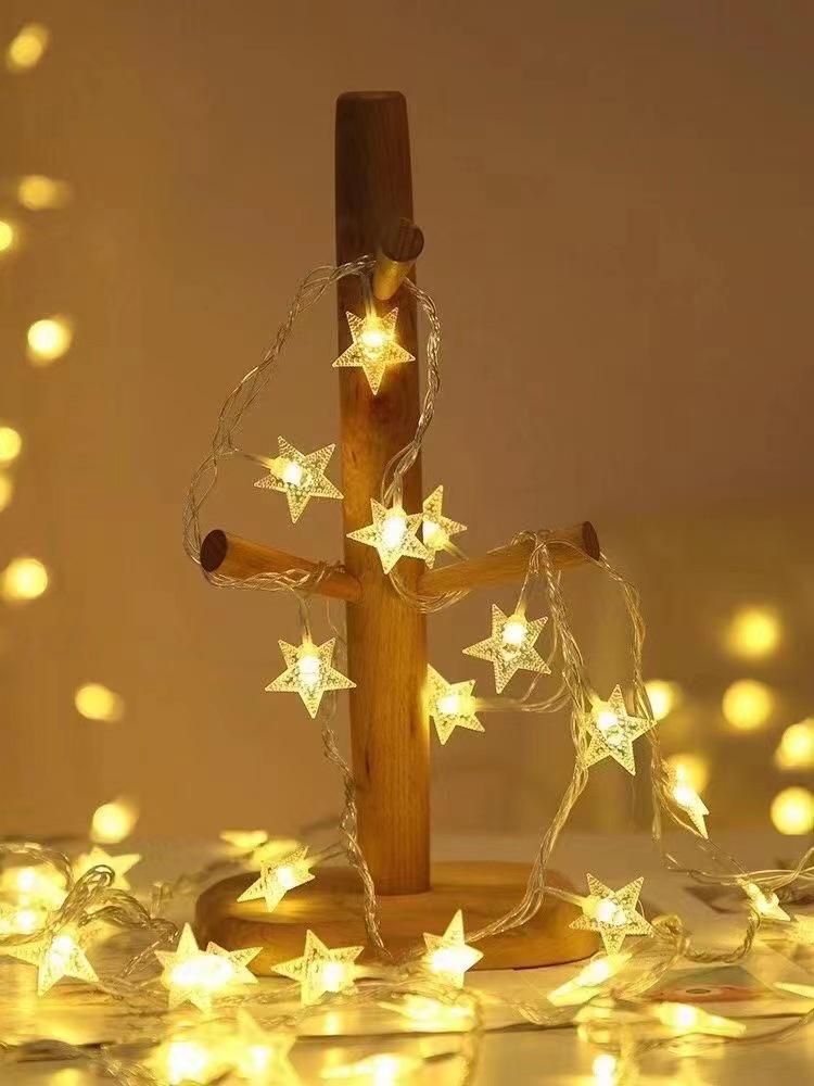 LED Star String Lights for Outdoor Camping & Festive Decor