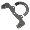 External Horn Button Kits Carbon Fiber 6 Bolts Steering Wheel Modified Button Universal Fit for Horns Lights Yellow