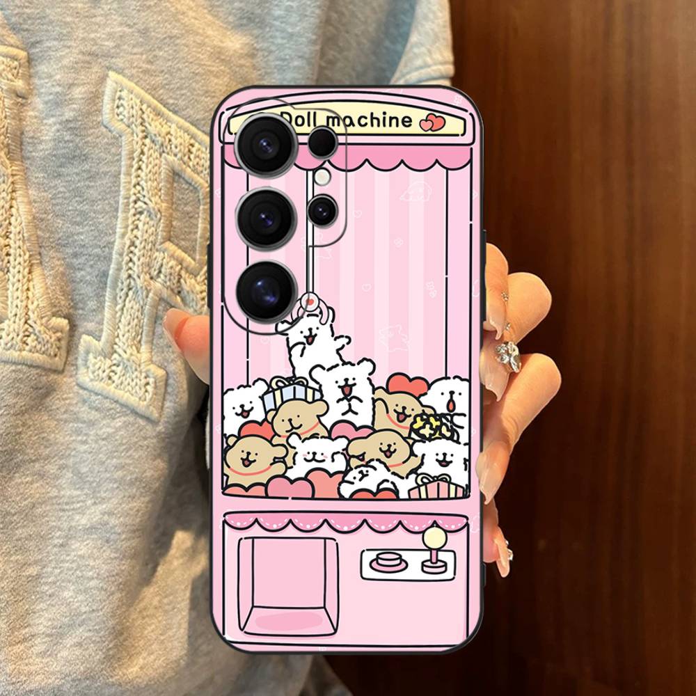 Maltese Cute Line Puppy Dog Phone Case For Samsung S 24 Fe 25 Ultra Plus 20 Lite 21 30 22 23 24 22 Ultra 5G Fundas