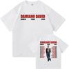 Heißer Verkauf Damiano David Lustige Kleine Ängste Welttournee Poster Grafikdruck T-Shirt Herren Damen Streetwear Harajuku Hip Hop Locker Lässig Übergroßes Oberteil