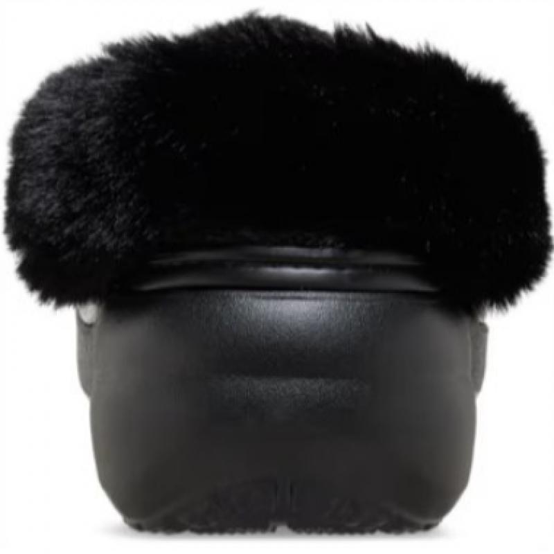 Crocs Classic Platform Fuzz Lined Clog 212854 001