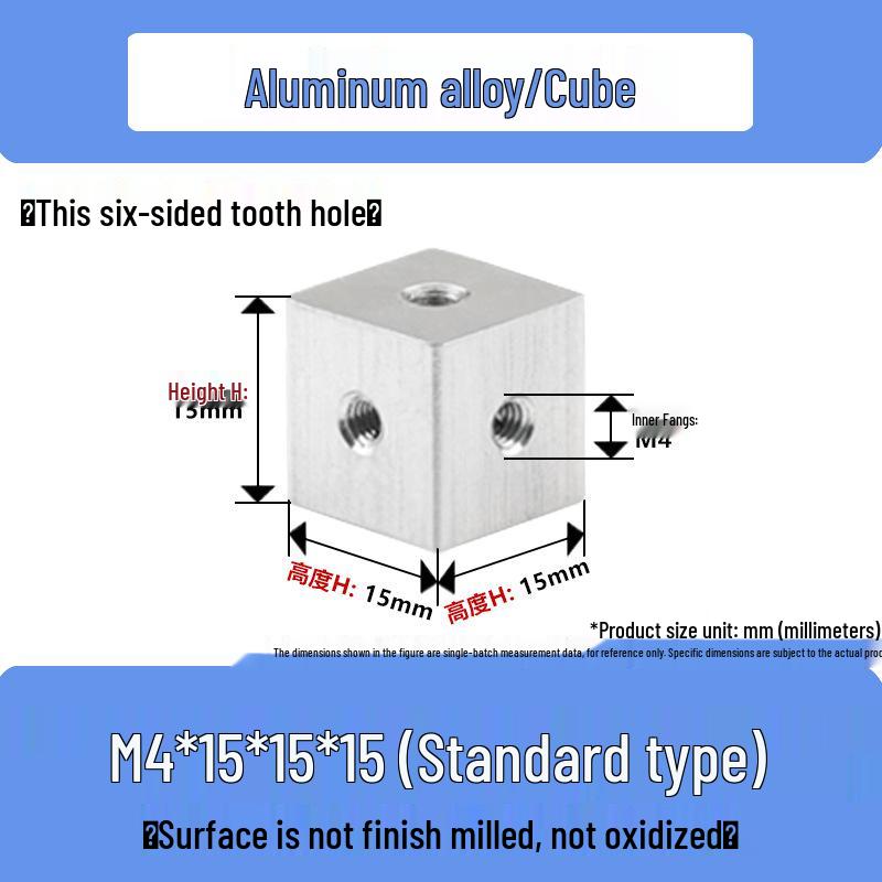 Aluminum Alloy Hex Nut Acrylic Connector Cap