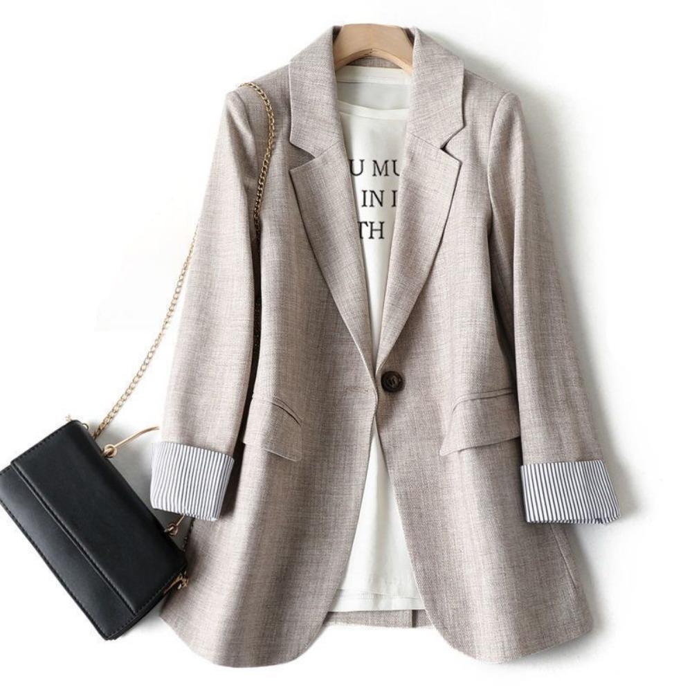 Ladies Long Sleeve Spring Casual Blazer 2026 New Fashion Business Plaid Suits Women Work Office Blazer Women Coats Woman Jacket