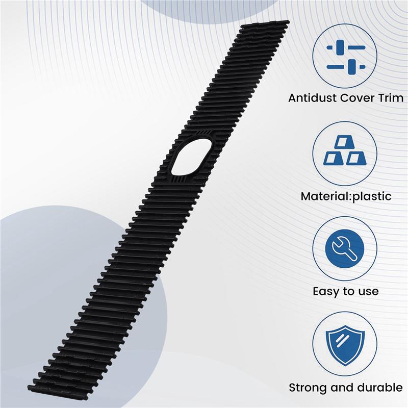 

Car Interior Handbrake Blind Shutter Slider Strip Antidust Cover Trim 1Z0713187 For Skoda Octavia 2 A5 Superb Mk2 3T чёрный