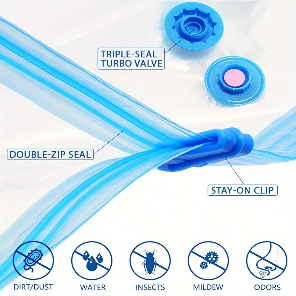 1pc 6Sizes Moisture Proof Vacuum Bag Clothes Storage With Valve Transparent Folding Travel Space Saving Aspirated Compression