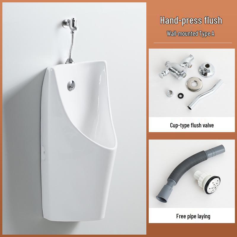 Wall-Mounted Ceramic Sensor Urinal for Men