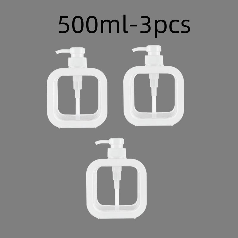 300/500ml Badkamer Zeepdispensers Hervulbare Lotion Shampoo Douchegel Houder Draagbare Reizen Dispenser Lege Bad Pomp Fles
