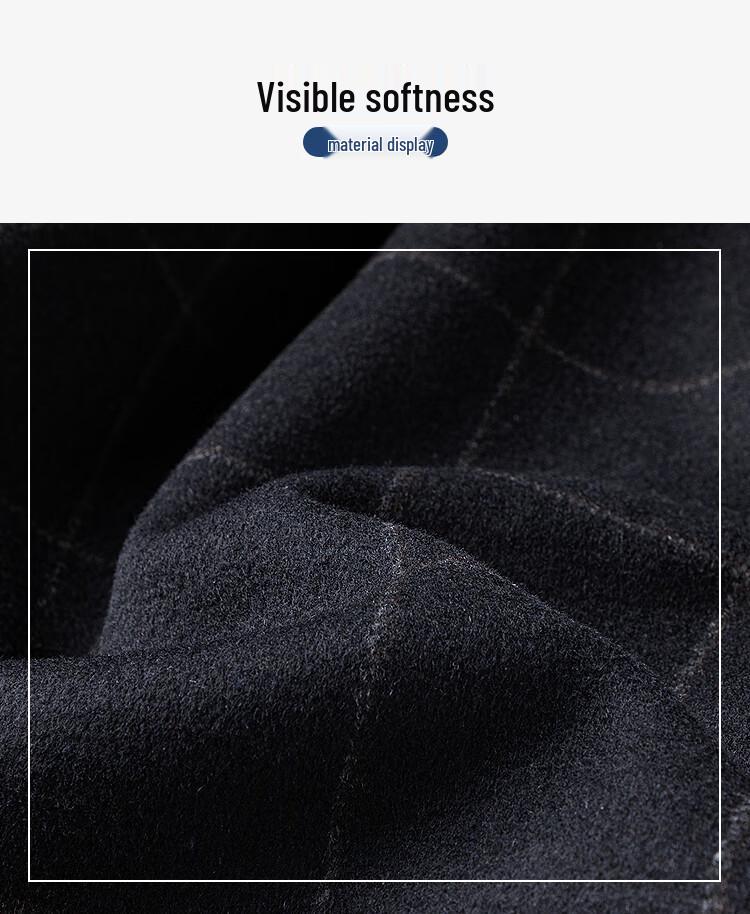 FAPAI Men's Merino Wool Plaid Mid-Length Overcoat