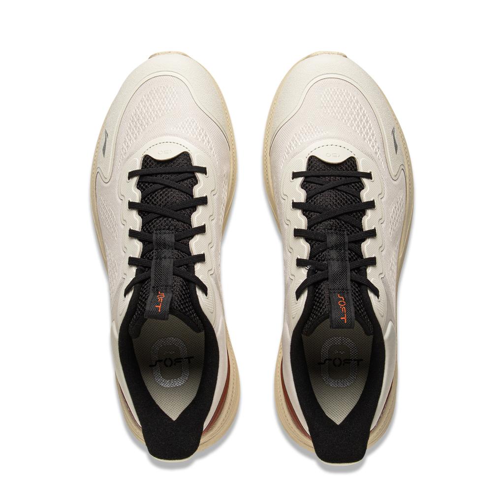 Li Ning Soft Go 2 V4 Cushioning Slip Resistant Abrasion Resistant Lightweight Low Top Casual Shoes Men's Gray Brown AGLV063-2