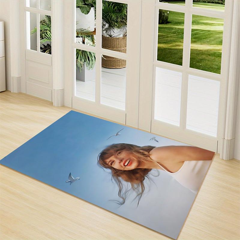 Taylor Swift'S Album Cover Artwork Carpet Rug Soft Washable Antislip Home Living Room Sofa Mats Personalized Christmas Rug