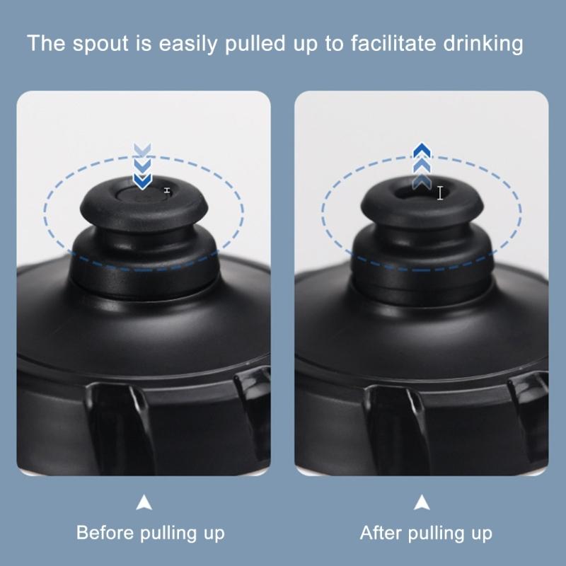Sports Water Bottle Leak Proof Lightweight Cycling Water Bottle Outdoor Squeeze Bites Lid Water Bottle for Biking Hiking
