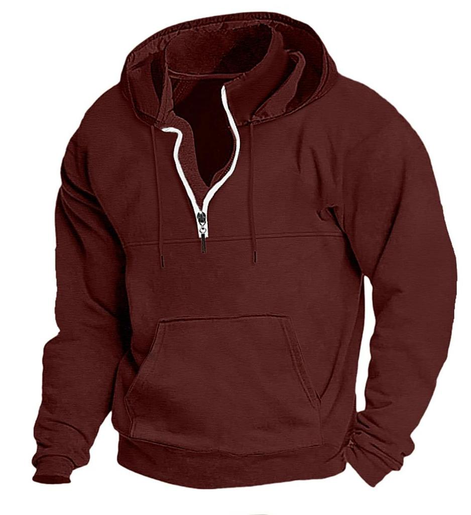 2023 Autumn/Winter Thick Hooded Men’s Printed Loose Sweatshirt