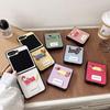 Cartoon Puppy Leather Phone Case for Samsung Zflip6 Clamshell Folding Screen Findn3Flip Female New Model