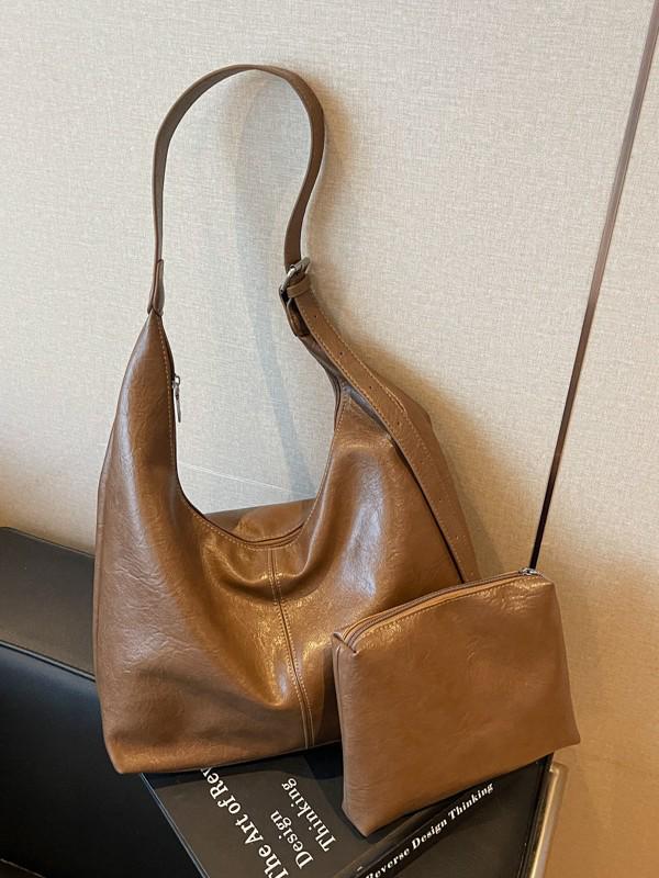 2025 Retro Large-Capacity Tote: High-End, Versatile Women's Luxury Shoulder & Crossbody Bag