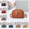 PU Leather Niche Shoulder Bag Solid Color Simple Square Bag Ins Small Crossbody Bag  Outdoor