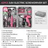 3.6V Electric Screwdriver Home Tool Set - Multifunctional Lithium Battery Gadget for Disassembly