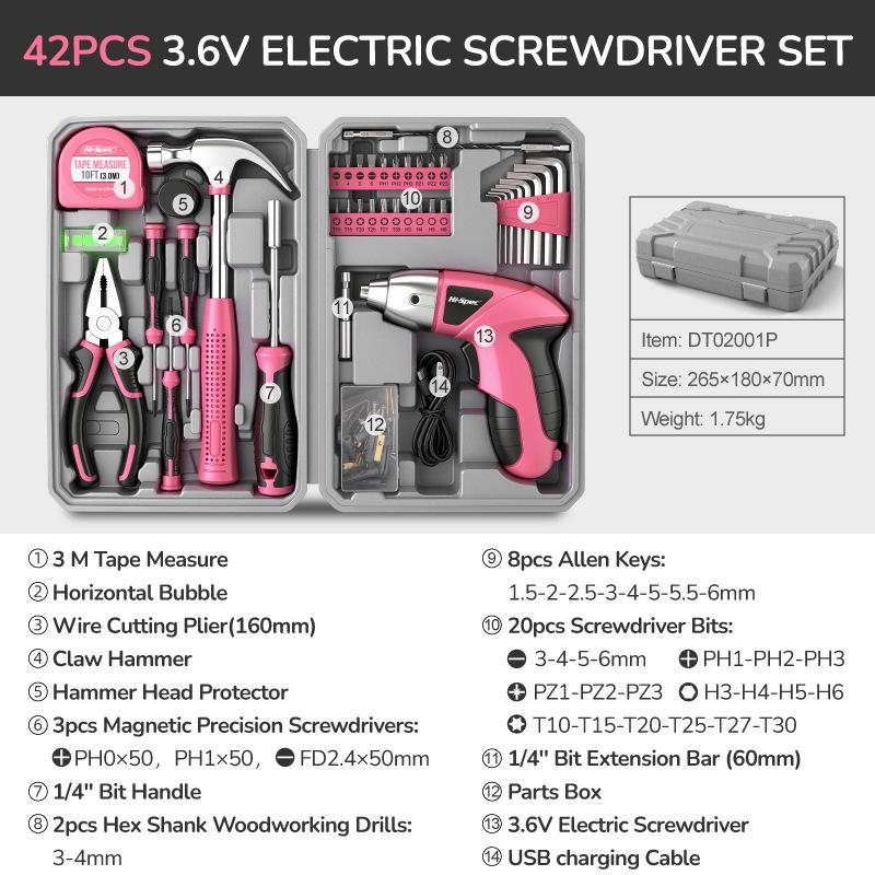 3.6V Electric Screwdriver Home Tool Set - Multifunctional Lithium Battery Gadget for Disassembly