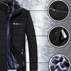 Cotton-padded Jacket Plus Velvet Thickened Dad's Business Cotton-padded Jacket